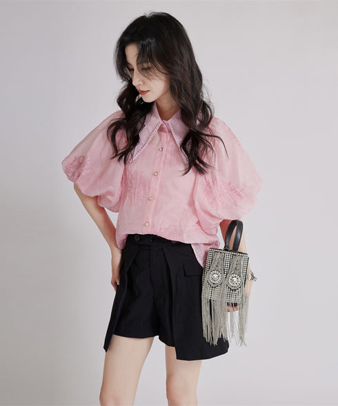 Floral Sheer Blouse
